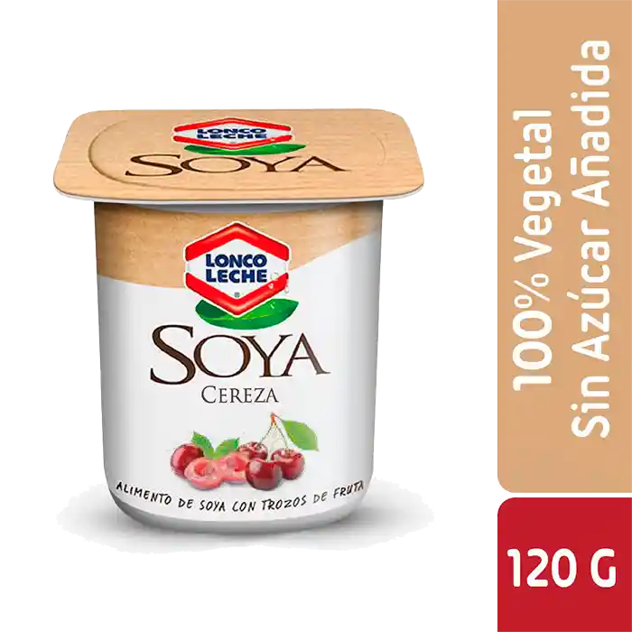 Loncoleche Yoghurt Vegetal Soya Cereza