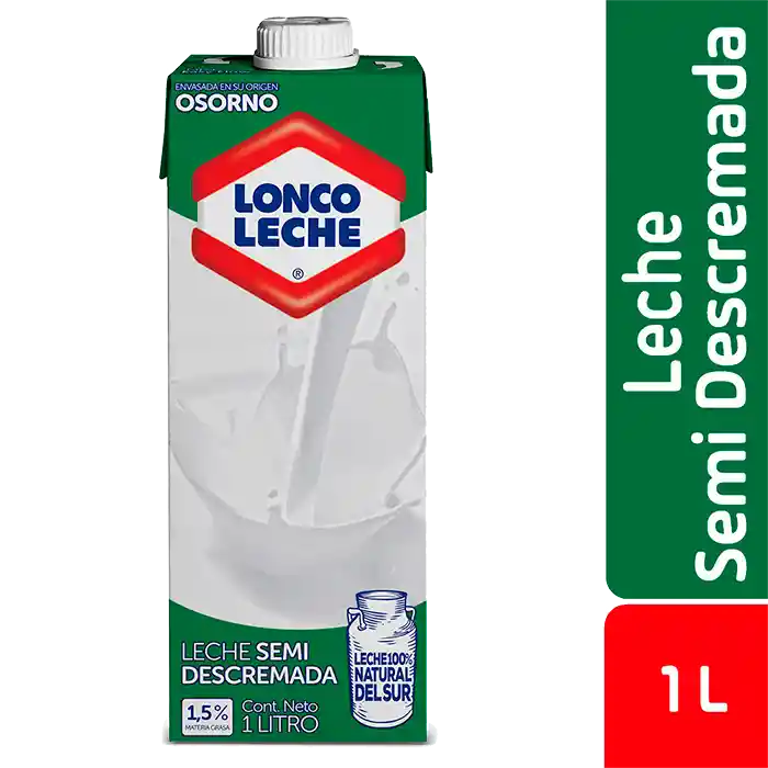 Loncoleche Leche Semi Descremada 1 L