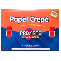 Proarte Bolso Papel Crepe 6 Colores 6 Hj