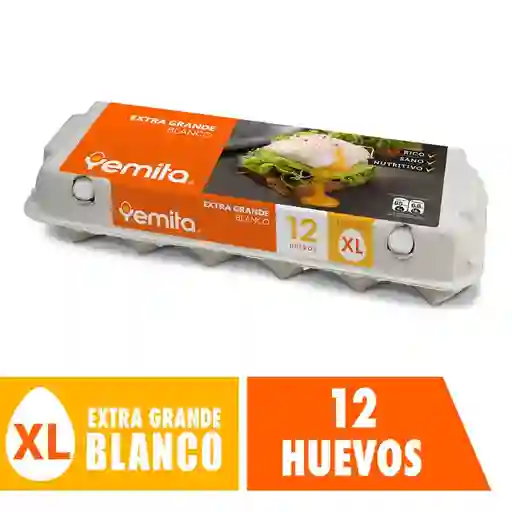 Yemita Huevos Blancos Extra Grandes XL