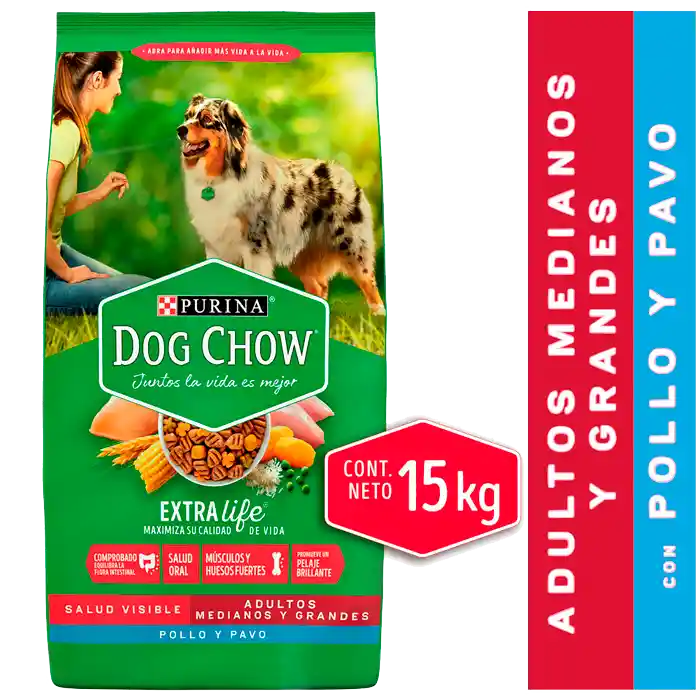 Dog Chow Alimento Perro Adulto Raza Mediana Y Grande
