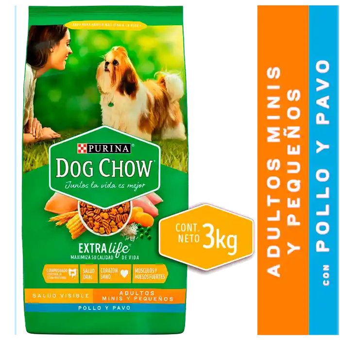 Dog Chow Alimento para Perro Adulto Raza Mini y Pequeña