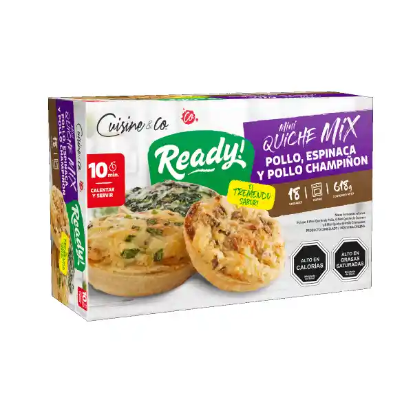 Cuisine & Co Mini Quiche Mix Congelado