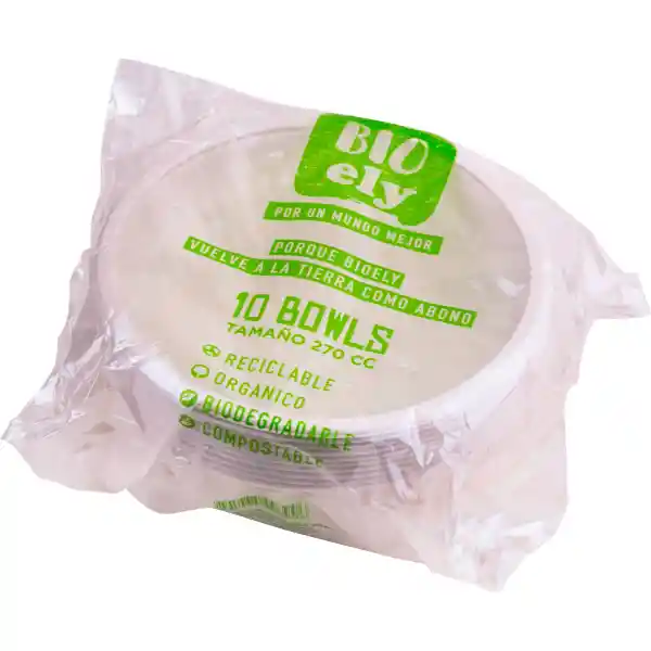 Bowl Celebraciones Ely 100% Compostable 10 Unid.