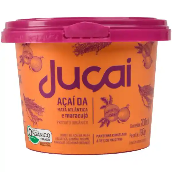 Jucai Helado Organico Acai de Maracuya