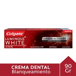 Colgate Crema Dental Luminous White Carbón Activado
