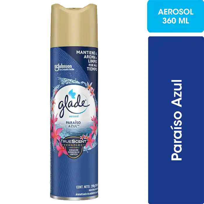 Glade Desodorante Ambiental Aerosol Paraíso Azul
