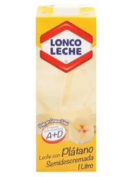 Loncoleche Leche Semidescremada Sabor Platano