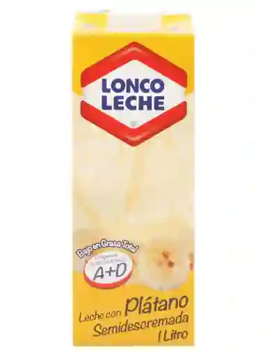 Loncoleche Leche Semidescremada Sabor Platano