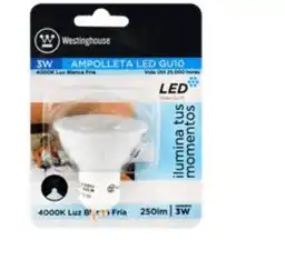 Ampolleta Led Westing House 3 W Gu10 Luz Fria 60031