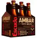 Escudo Cerveza Ambar 100 Malta Botella