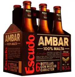 Escudo Cerveza Ambar 100 Malta Botella