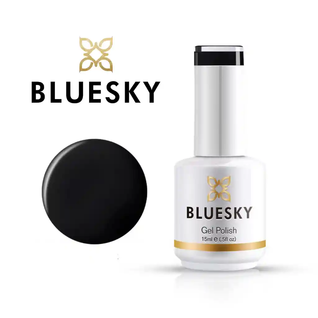 Esmalte Gel Dc83 Negro 15ml Bluesky