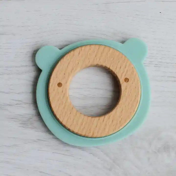 Silicone + Wood Teether