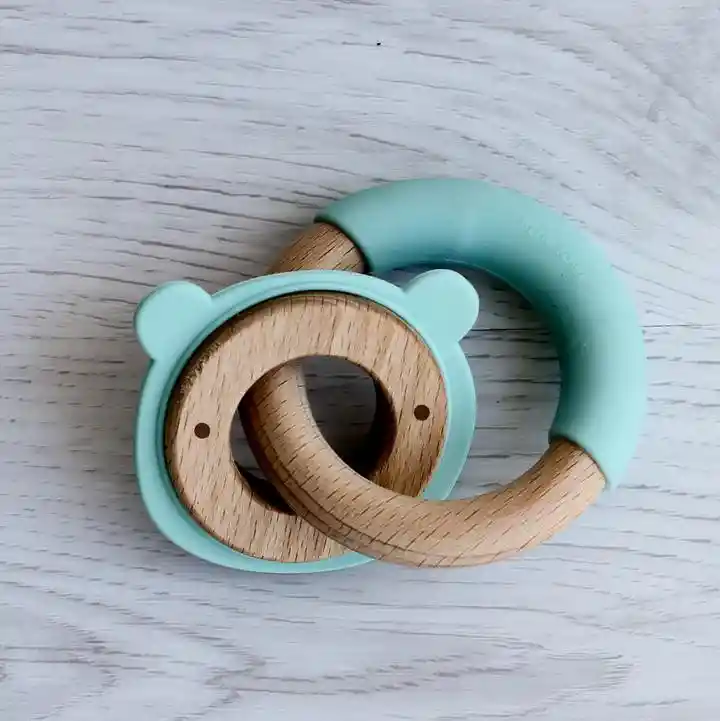 Silicone + Wood Teether