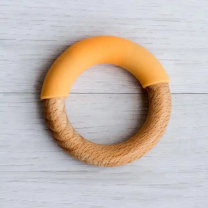 Silicone + Wood Teether