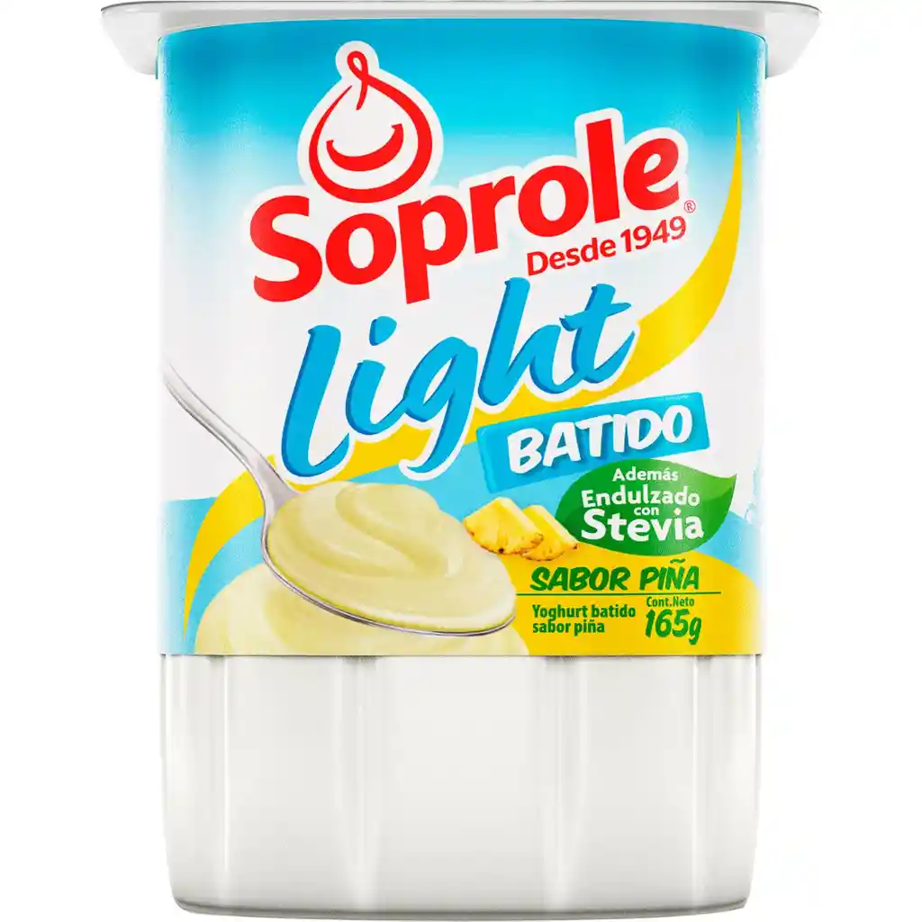 Soprole Yoghurt Sin Azúcar Piña 155 g