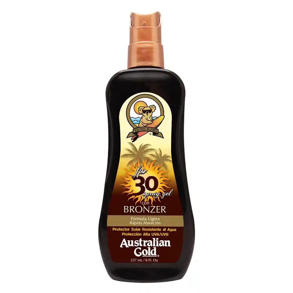 Australian Gold Bloqueador Spray Bronze F30 237 Ml