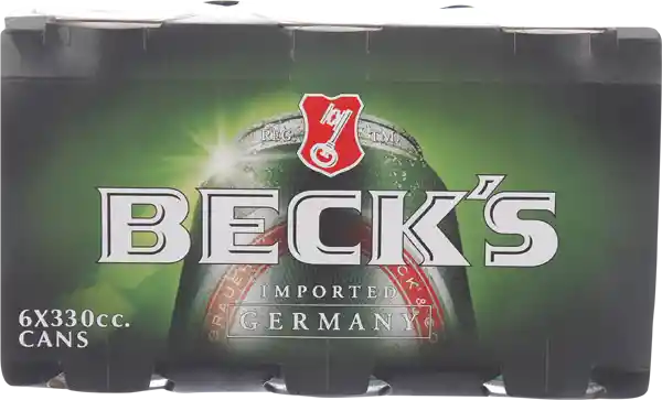 Becks Cerveza Normal Lt Sixpack 330Ml U