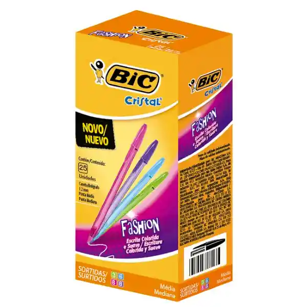 Bic Bolig Cristal Trad+Fash X8