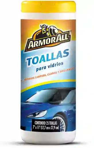 Armor All Toallitas Limpia Vidrio 25Un
