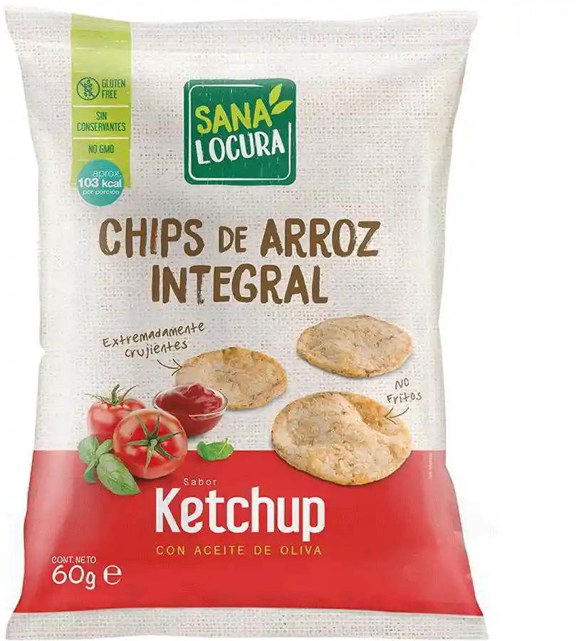 Hips C De Arroz Integral Ketchup Sana Locura