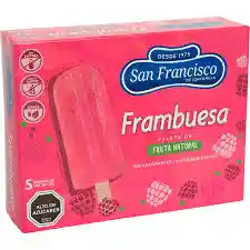 San Francisco Paleta Frambuesa A La Crema