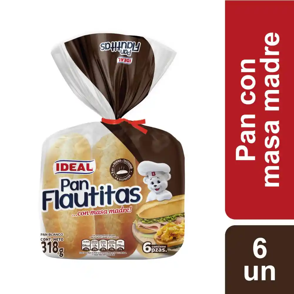 Bimbo-Ideal Pan Flautitas 6 Un