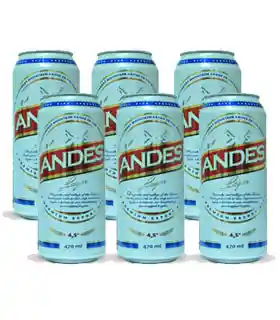 Andes Cerveza 473Cc Lata X6