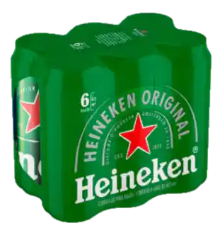 Heineken Cerveza 470Cc Lata X6