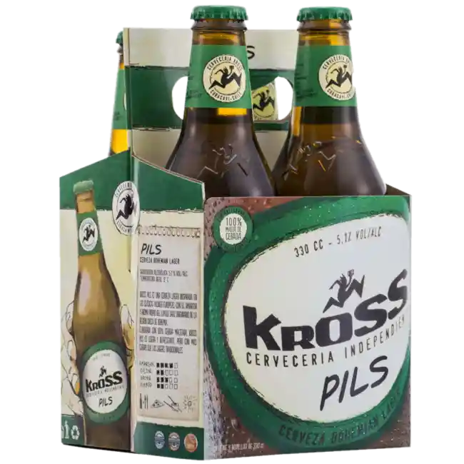 Kross Cerveza Pills 330Cc Bot. X4