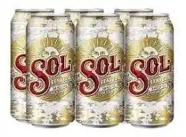 Sol Cerveza 473Cc Lata. X6