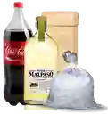 Mal Paso Pisco 35° 750Cc + Bebida 1.5 Lt. + Hielo