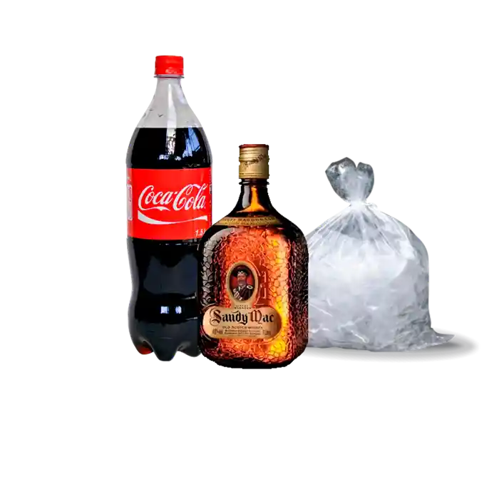 Sandy Mac Whisky Donald 750Cc. + Bebida 1.5 Lts. + Hielo 1 Kg.