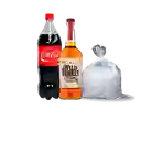 Wild Turkey Whiskey 750Cc. + Bebida 1.5 Lt. + Hielo 1Kg.