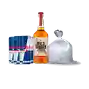 Wild Turkey Whiskey 750Cc. + 3 Red Bulls + Hielo 1Kg.