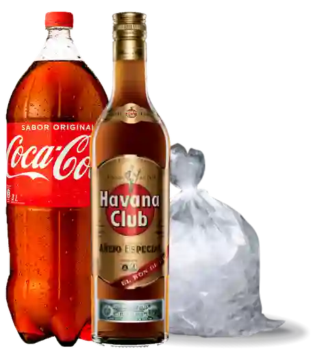 Havana Club Ron Especial 1 Lt. + Bebida 3 Lt. + Hielo