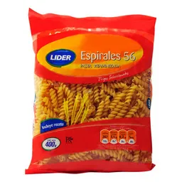 pasta vitaminizada espirales 56 Líder