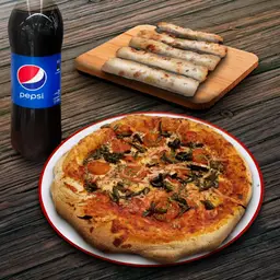 Pizza Mediana, Appetizer y Bebida 1.5L