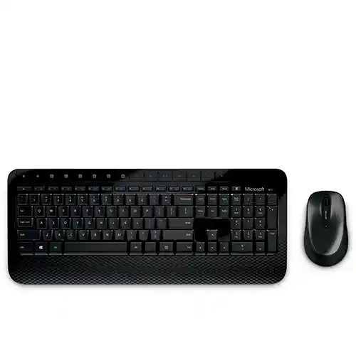 Teclado + Mouse Microsoft Inalámbrico Desktop 2000 Negro