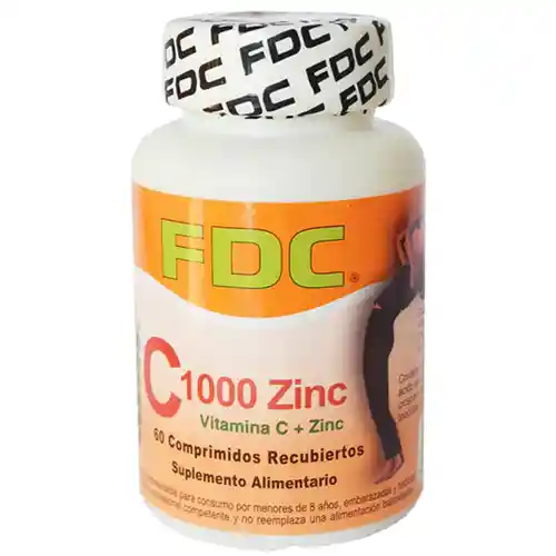 FDC C1000+Zinc Vitamina C 1000 Mg +Zincx60 Comprimidos