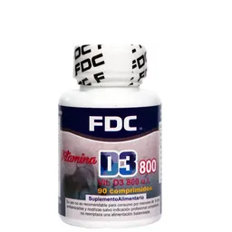 FDC Vitamina D3 800 Ui X90 Comprimidos.