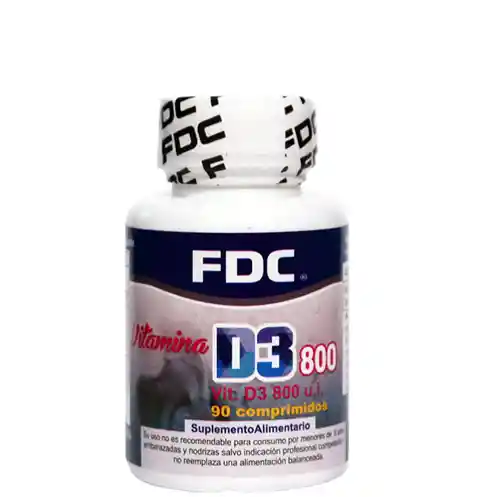 FDC Vitamina D3 800 Ui X90 Comprimidos.