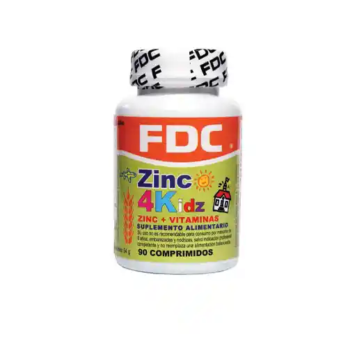 FDC Zinc 4 Kidz X90 Comprimidos.