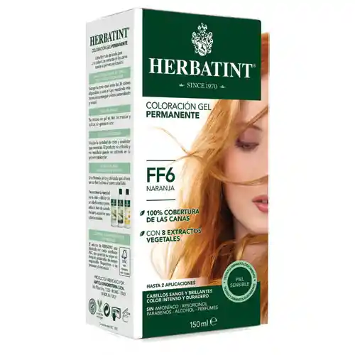 Herbatint Tintura Permanente Ff6 Naranja