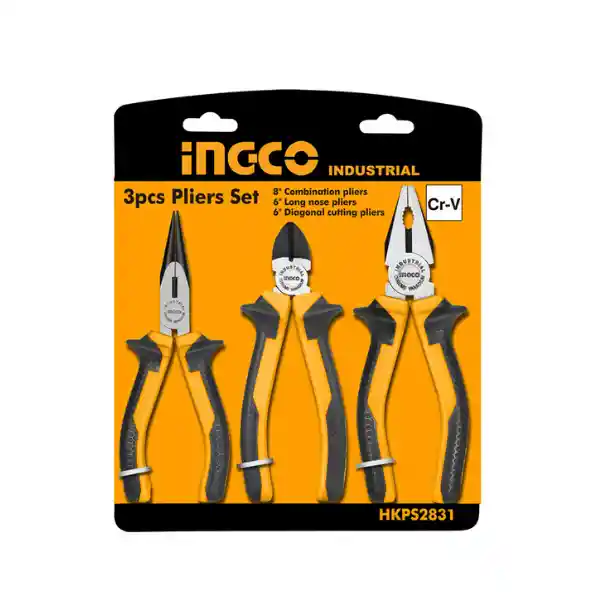 Ingco Kit Alicates Industrial 160-200 mm/6-8"