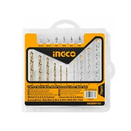 Ingco Kit de Brocas Concreto Acero y Puntas