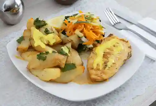 Papas Gourmet con Pechuga Grillada