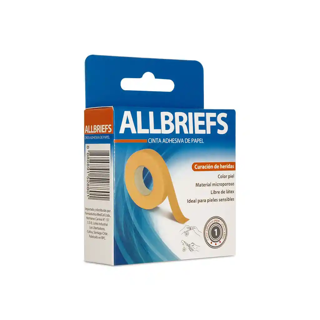 Allbriefs Cinta Adhesiva De Papel Para Curaciones Color Piel