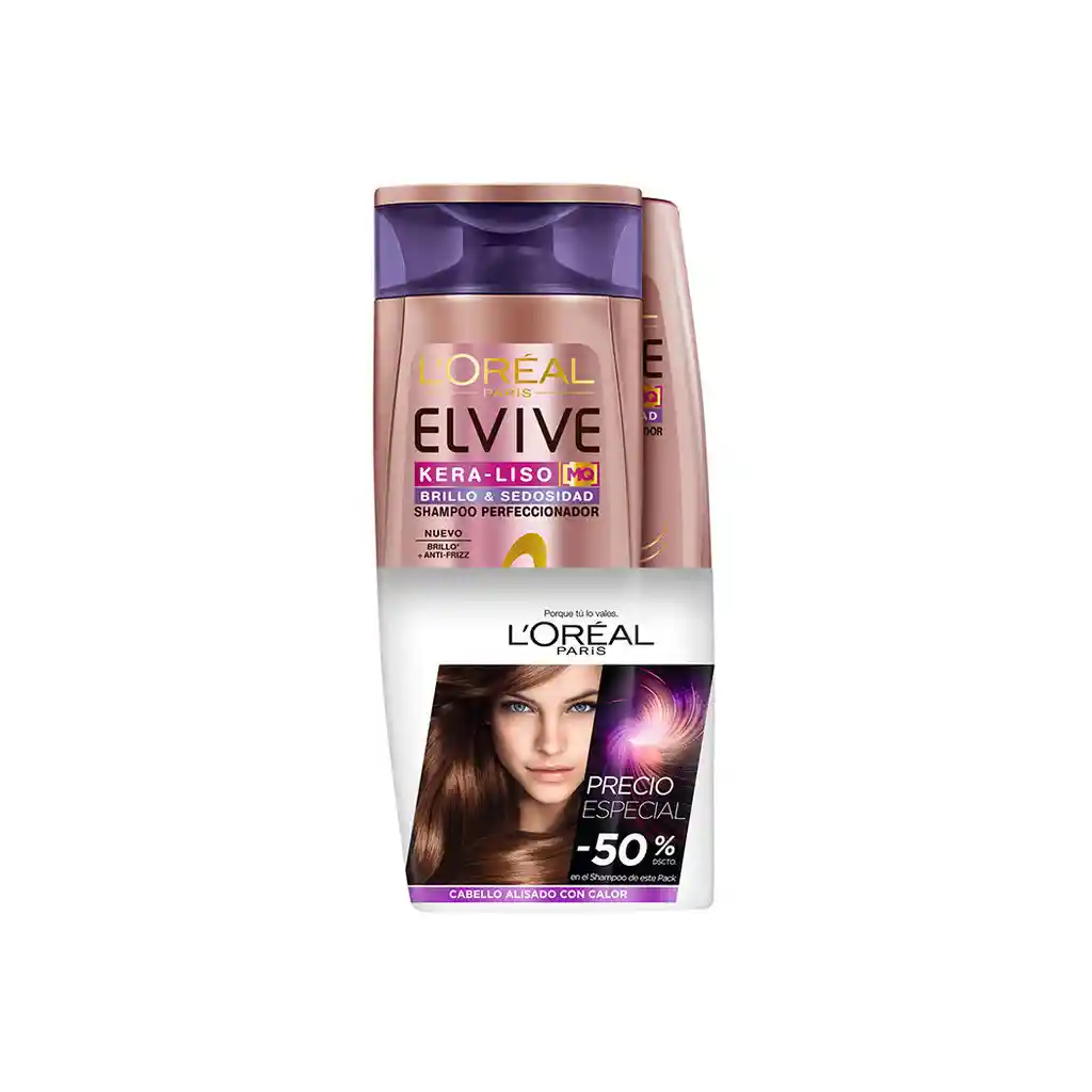 Elvive: Pack De Shampoo Y Bálsamo Kera-Liso